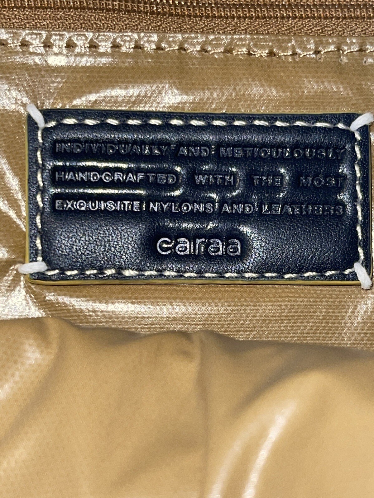 CARAA Apartment Blue Nylon Medium Backpack Zippers Padded Adjustable Straps
