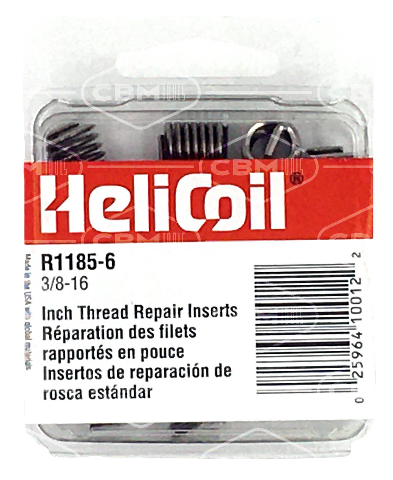 HeliCoil R1185-6 Thread Repair Inserts 12 Pack 3/8-16 Inch New Quality Tools