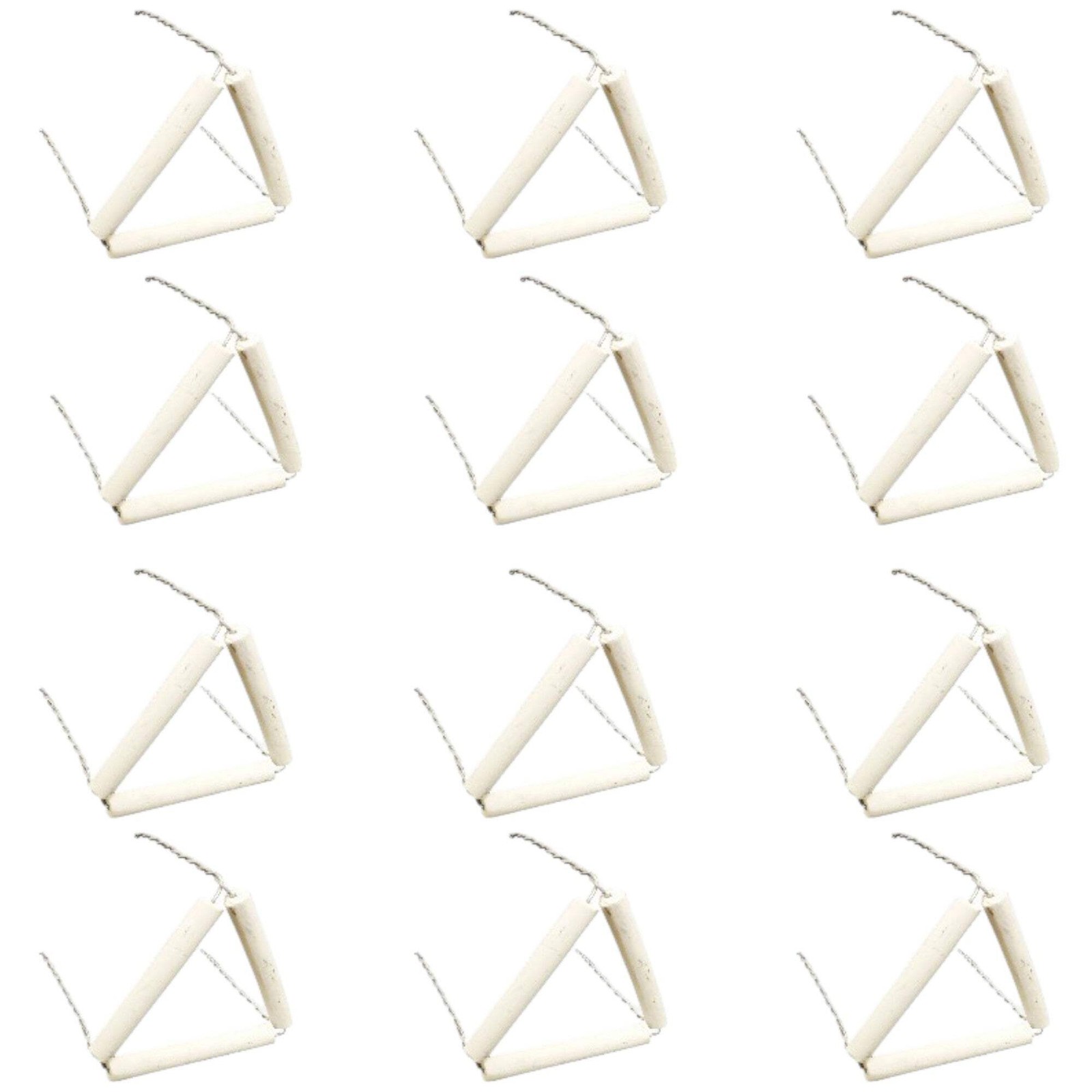 Triangle, Clay, 2 in. Sides, Pack of 12