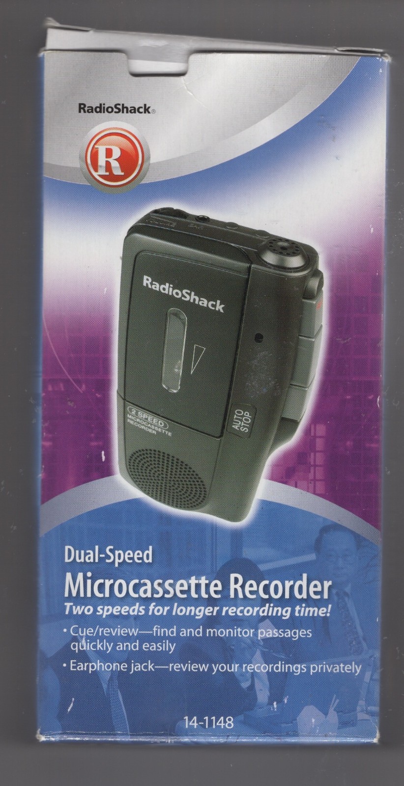 Radio Shack Micro Cassette Recorder 14-1148 Battery Operated, Original Box