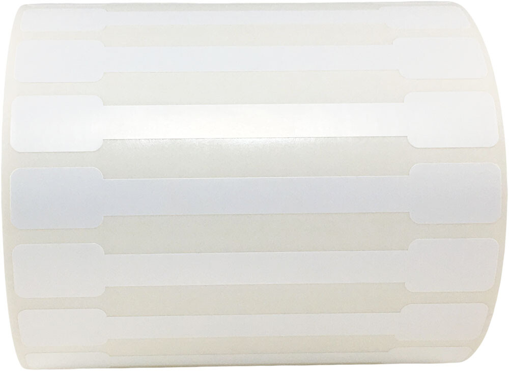 Blank Tamper Evident Labels | 4" x 0.5" Rectangle Special Shape | 500 on a Roll