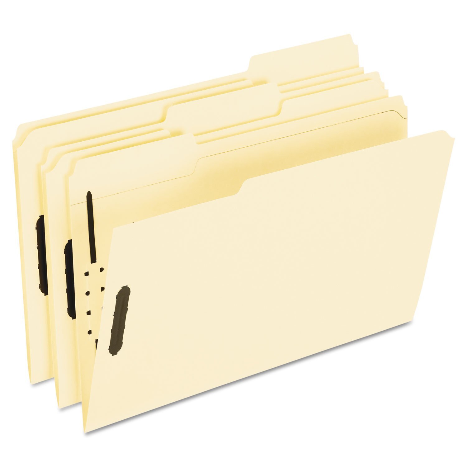 50PCS Manila Fastener Folders Legal Size 2 Fasteners 1/3 Cut FM313EE