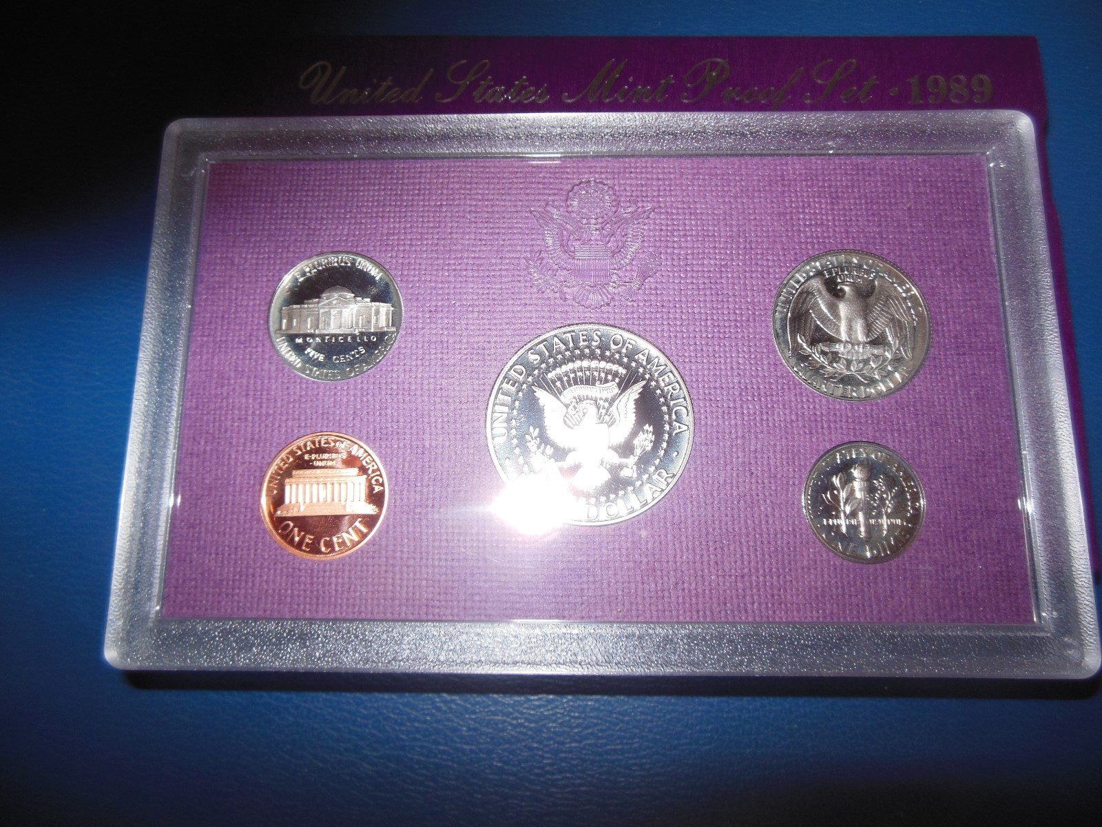 1989-S US MINT PROOF SET ALL ORIGINAL PACKAGING PRISTINE CONDITION