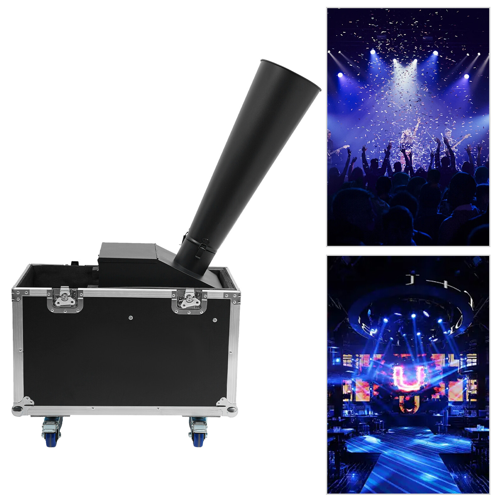 CO2 Confetti Machine with Flight Case Confetti Blaster Jet 19.68 ftUS