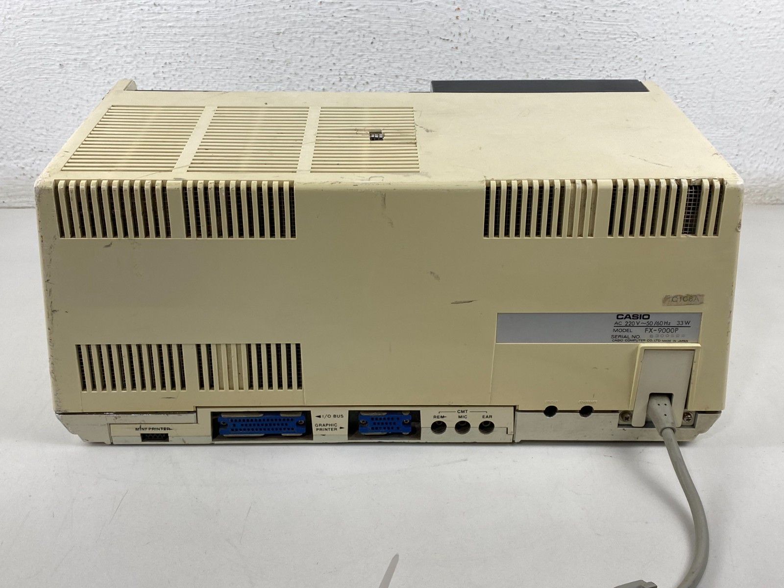 Vintage Casio FX-9000P Professional Computer Z80 W/Casio OP-1 interface Box Rare