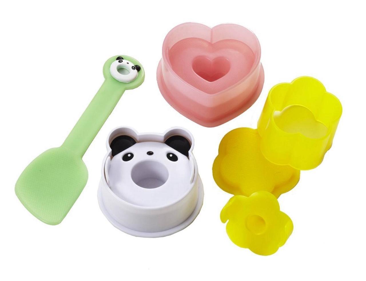 Panda Heart Flower Shaped Rice Ball Mold Set S-3745