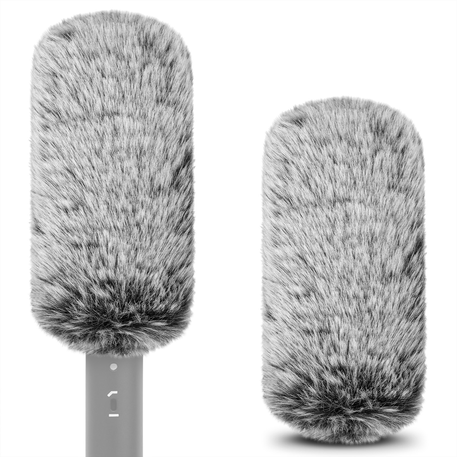 Geekria Furry Windscreen Cover for 0.8'' (20mm) Diameter Mic (2 Pack)