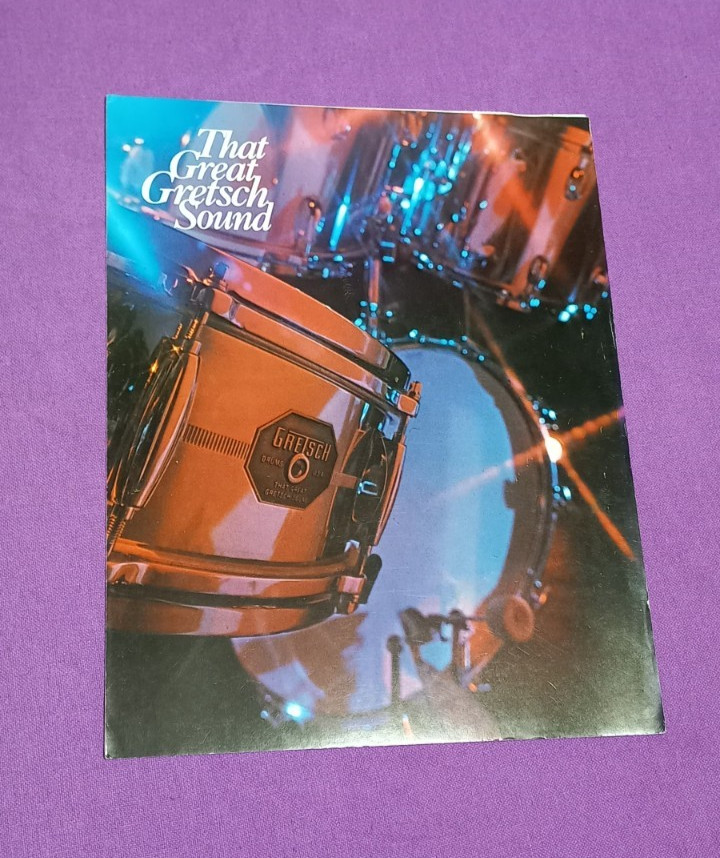 Vintage Gretsch 1973  catalogue brochure 4 pages full colour pics  as shown vgc