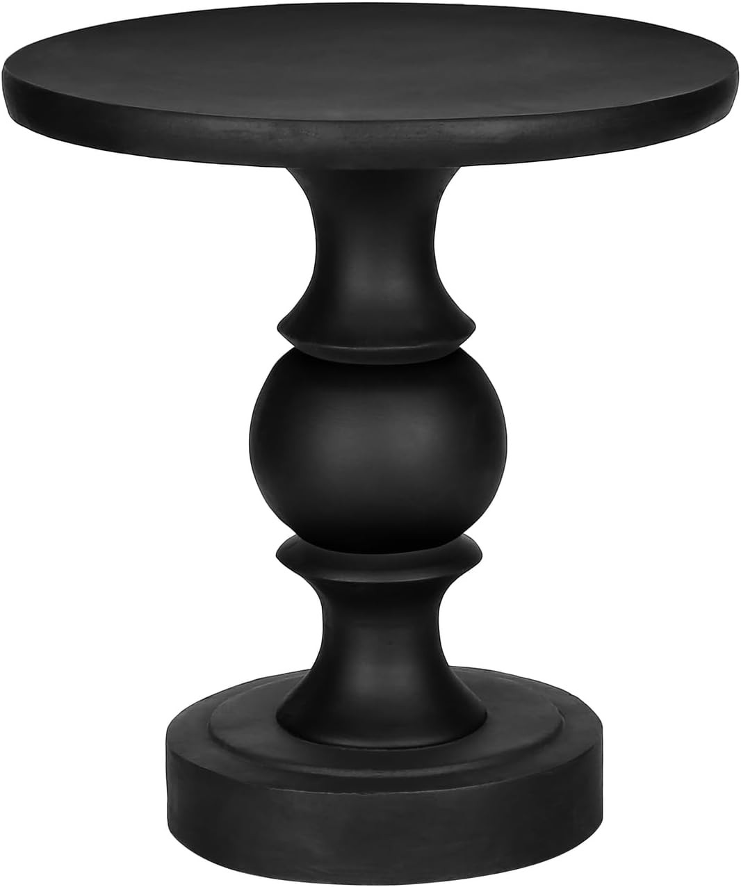 Round Accent Table - 25" H, Black, Indoor/Outdoor Use