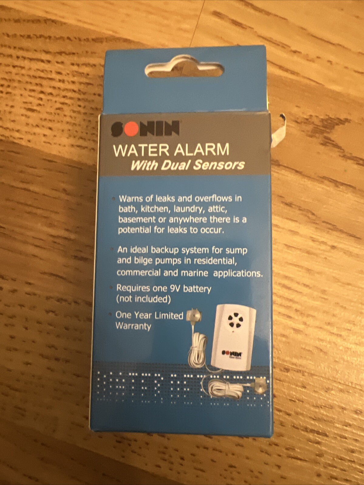 Water Alarm With Dual Sensors