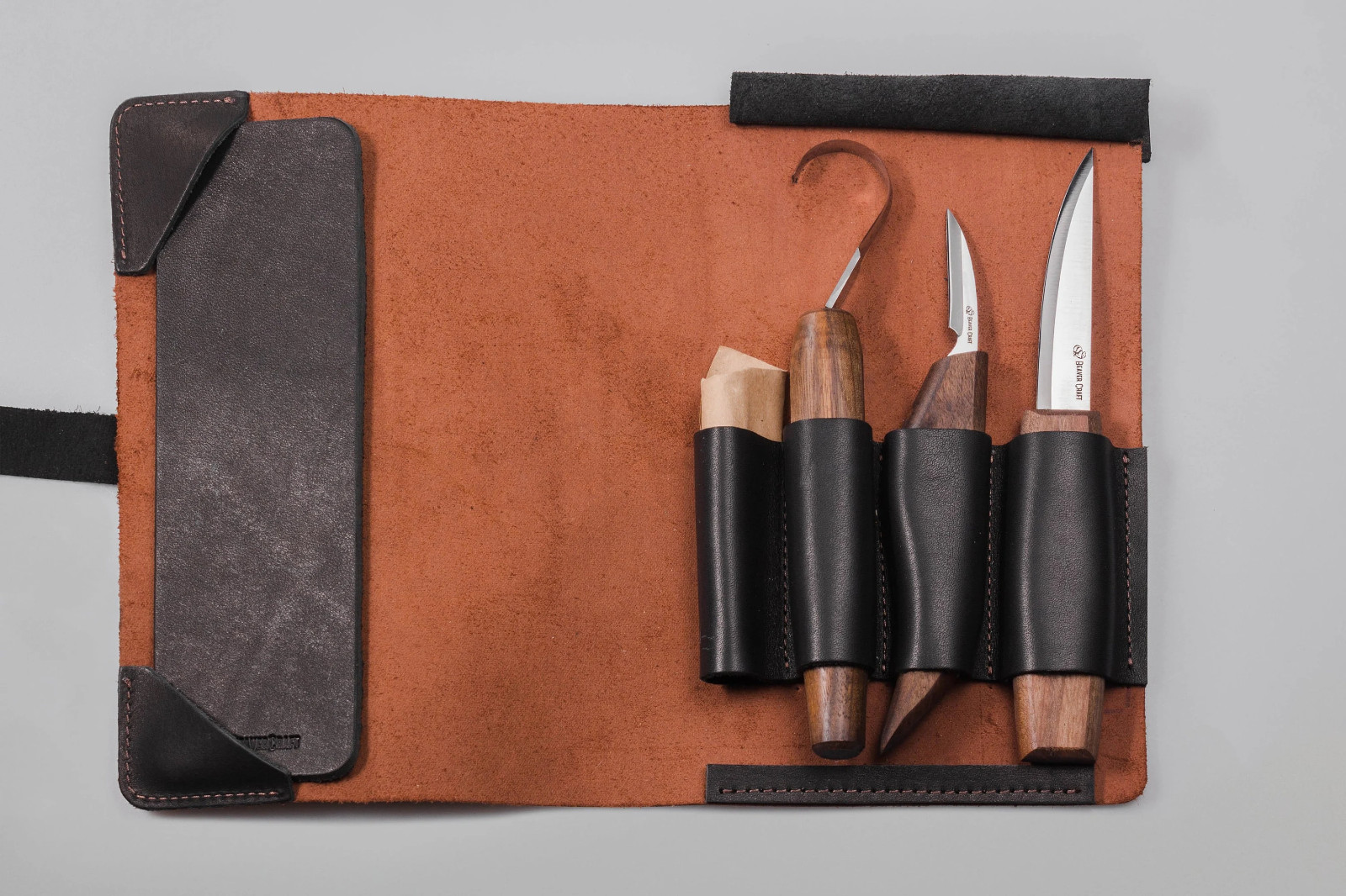 Deluxe Spoon Carving Set With Walnut Handles BeaverCraft S13X