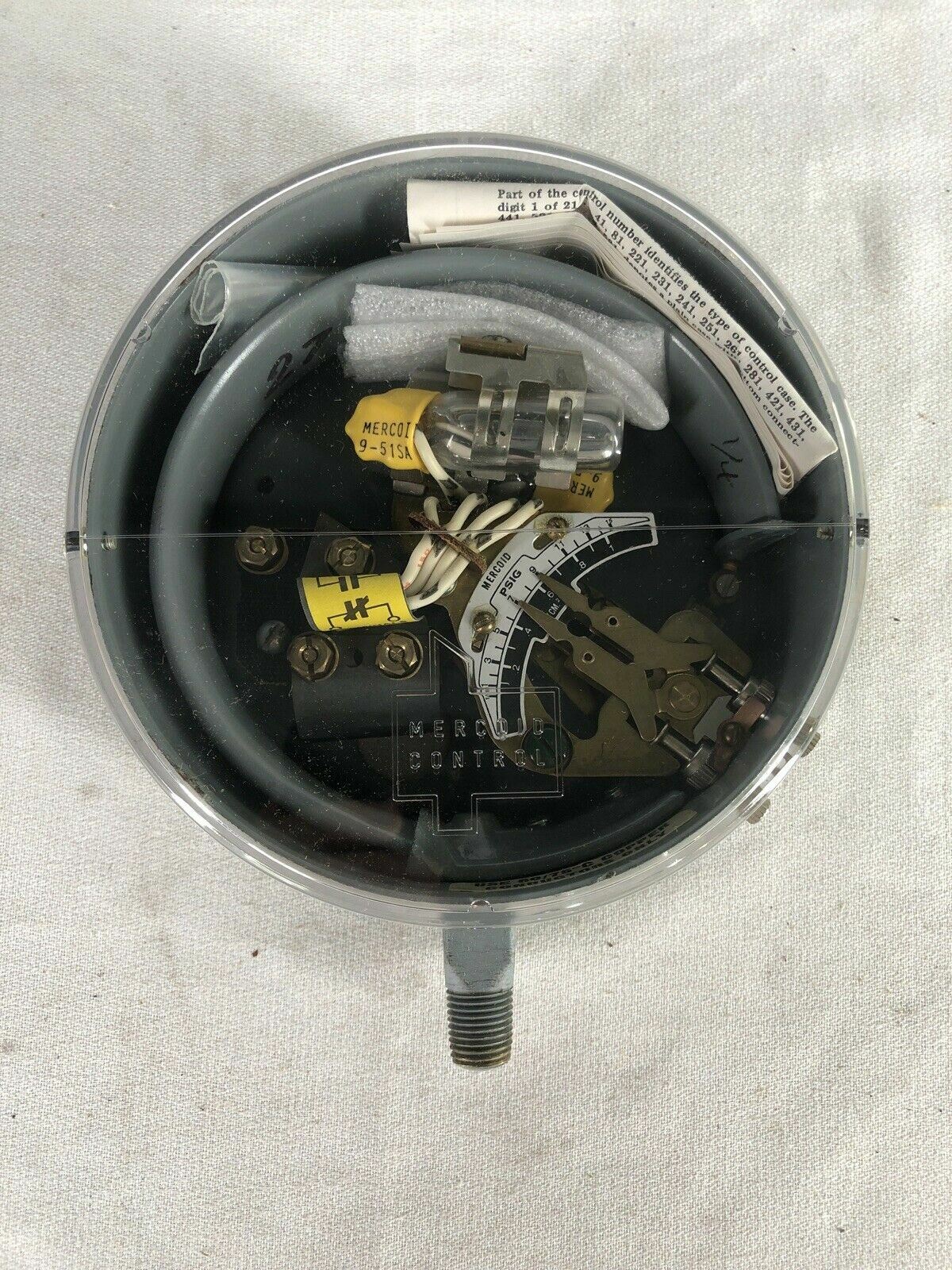 Mercoid Control Pressure Control Switch DA-31-156-1