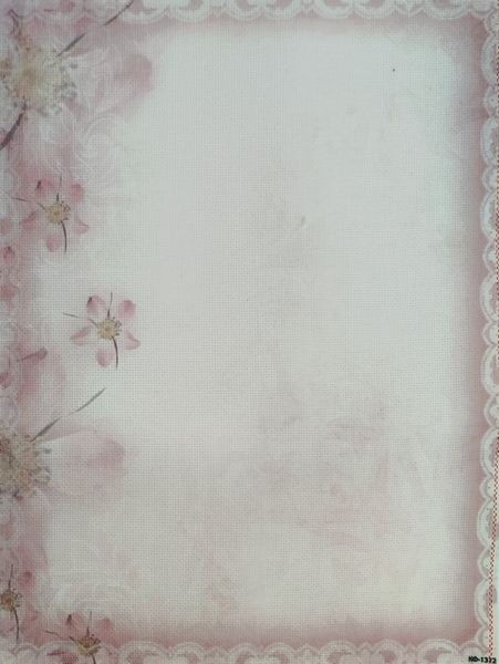 Soft Embrace Designer Printed AIDA Fabric. Canvas for embroidery with an appl...