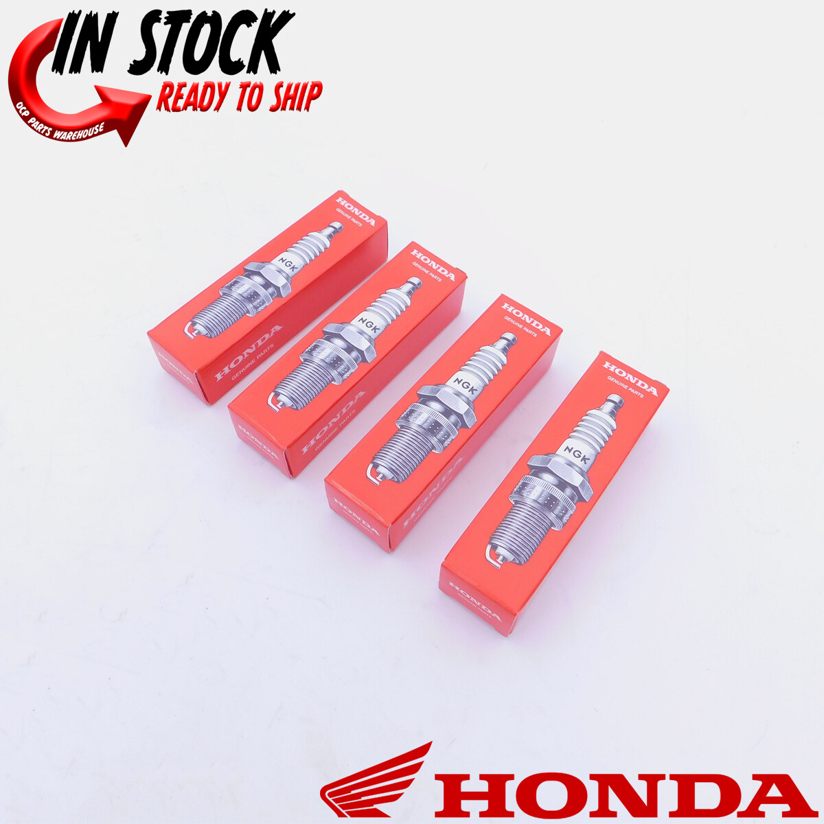 Honda Suzuki Motorcycle NGK Spark Plug 4 Pack 2983 CR6HSA