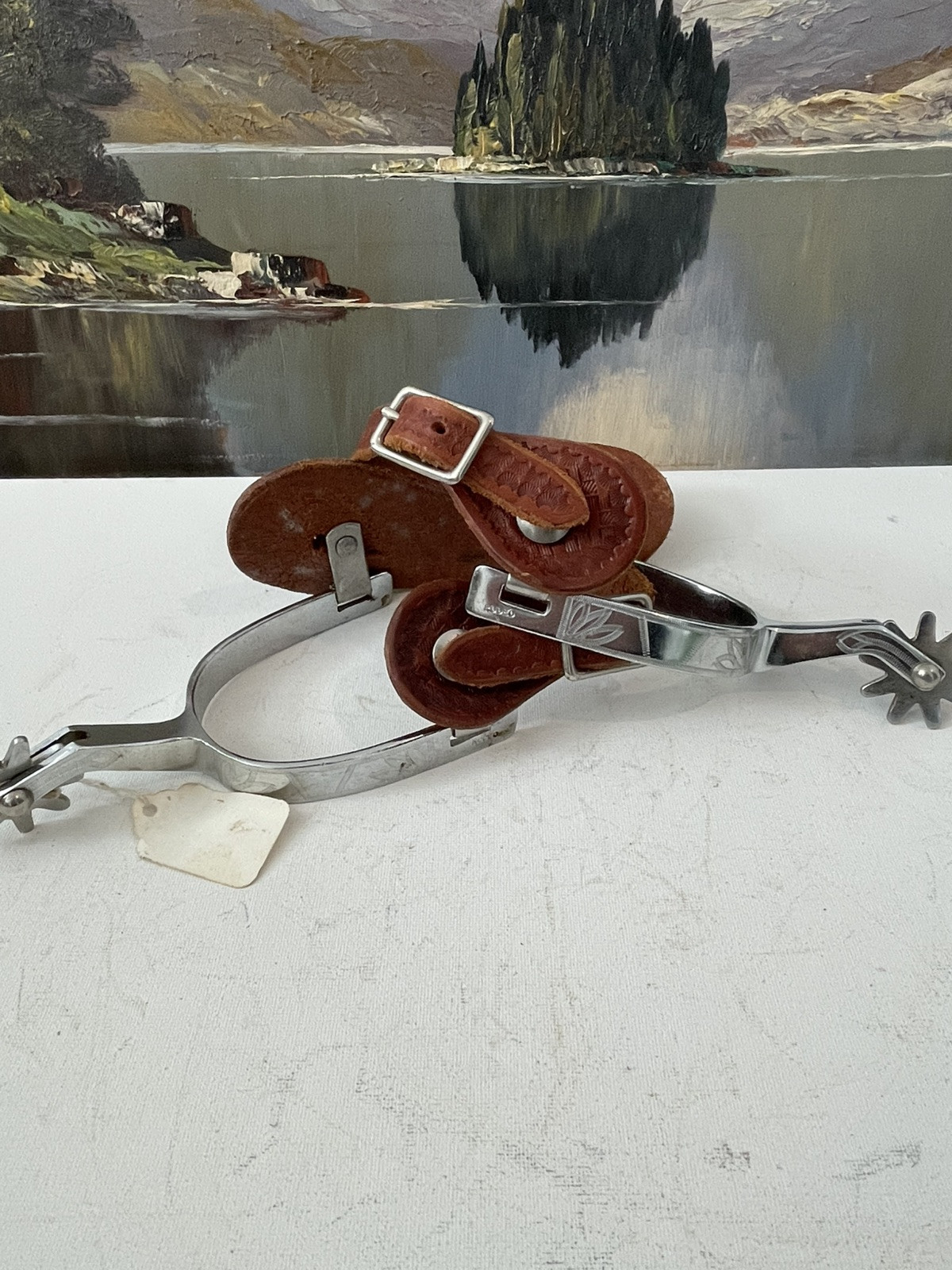Rodeo (Kelly) small, lightweight roper spurs, Col. Kalan collection