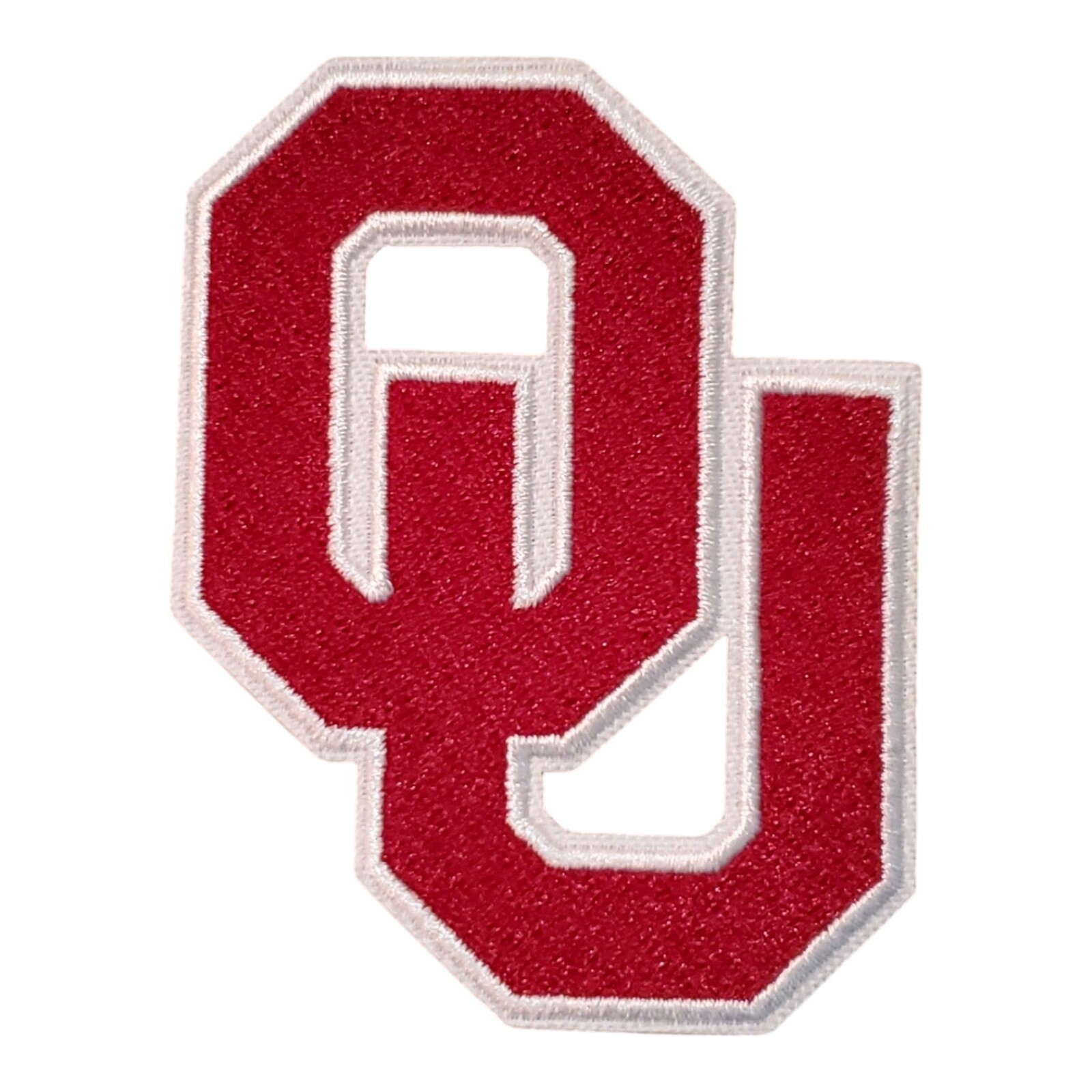 OU Oklahoma Sooners Patch. Embroidered. Iron On Backing. 3"x2.25"