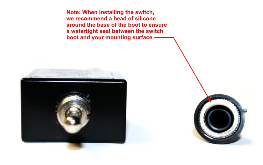 Waterproof Toggle Switch 3 Position Reverse Polarity DC Motor Control Maintained