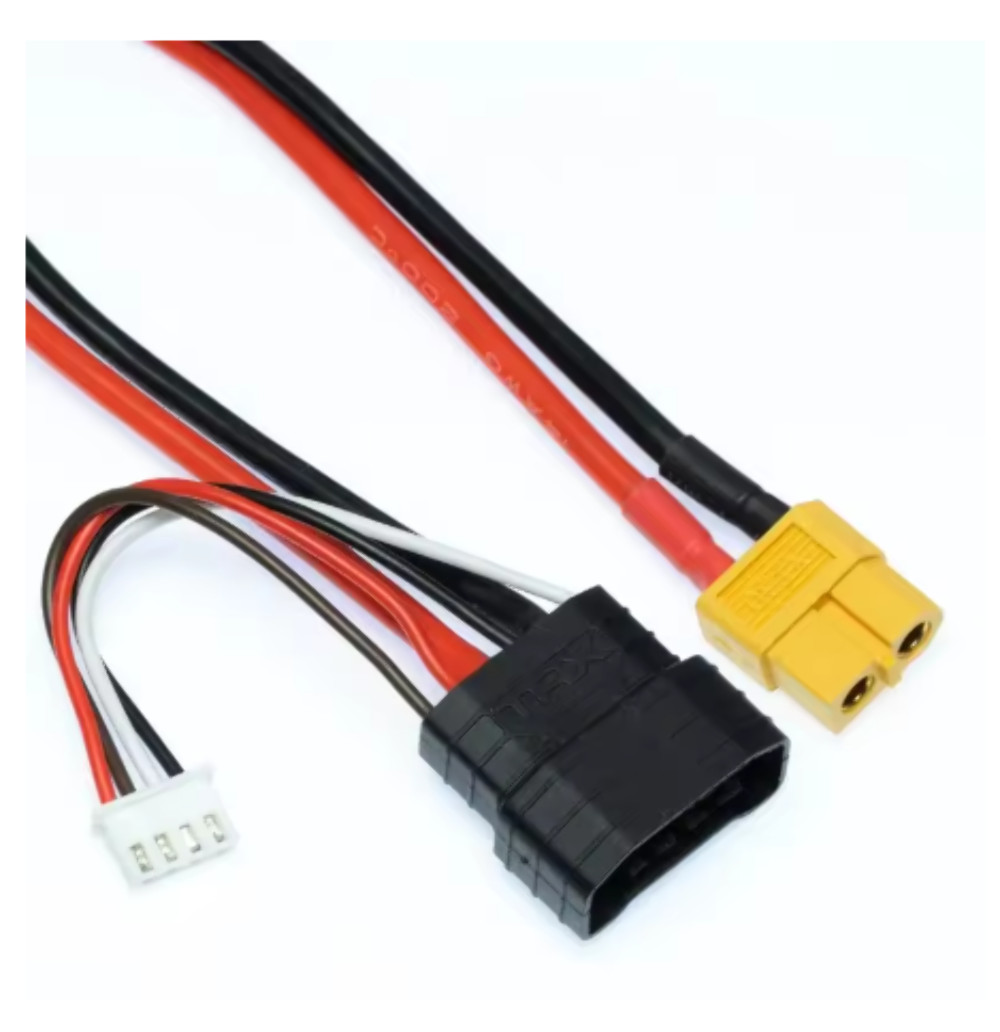 WORC WRC-3STRXIDXT60 XT60 Female Charge Lead to 3s Traxxas TRX ID with Balance L