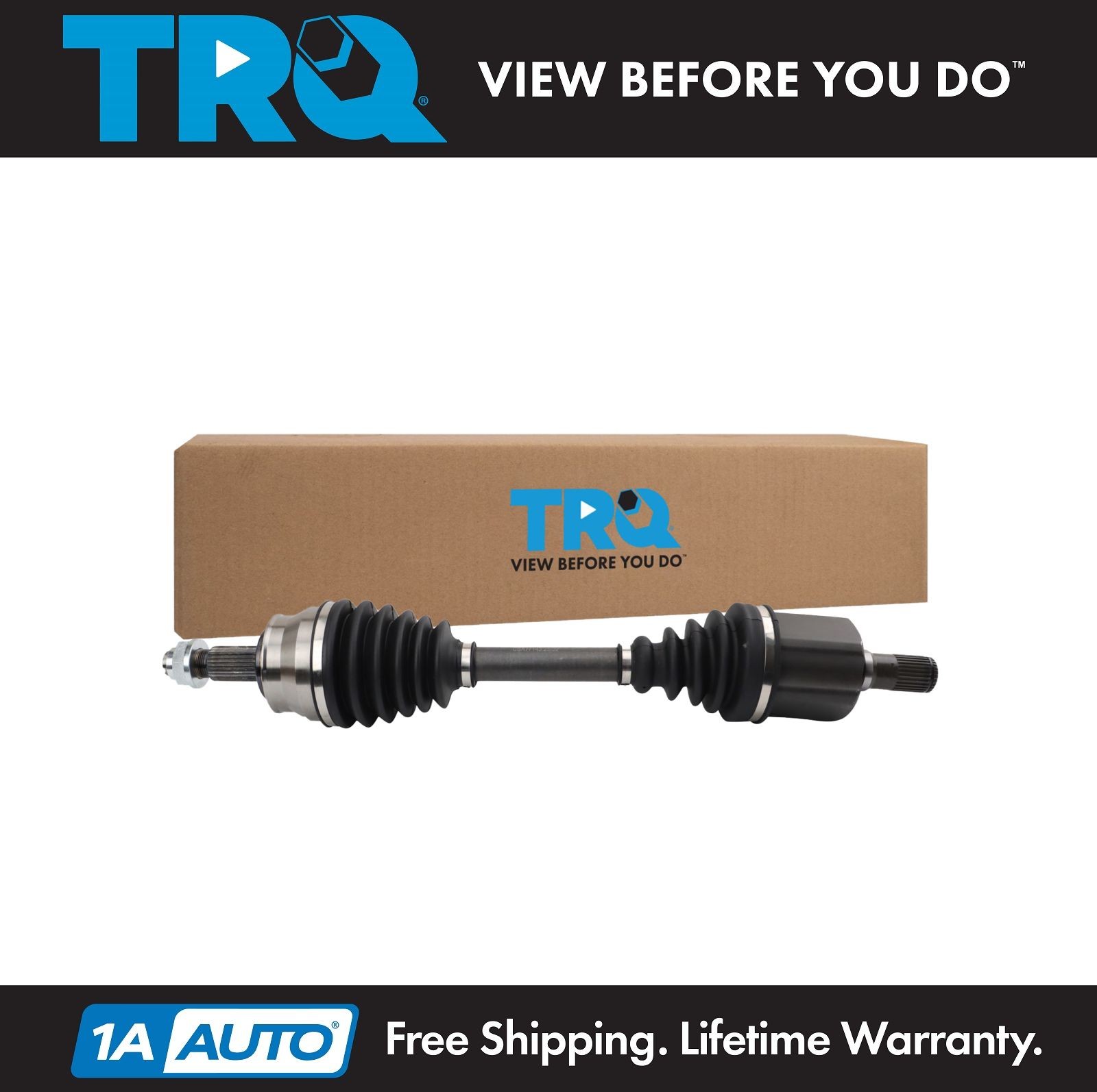 TRQ Front Left CV Axle Shaft Assembly Fits 16-17 Fiat 500X 15-21 Jeep Renegade