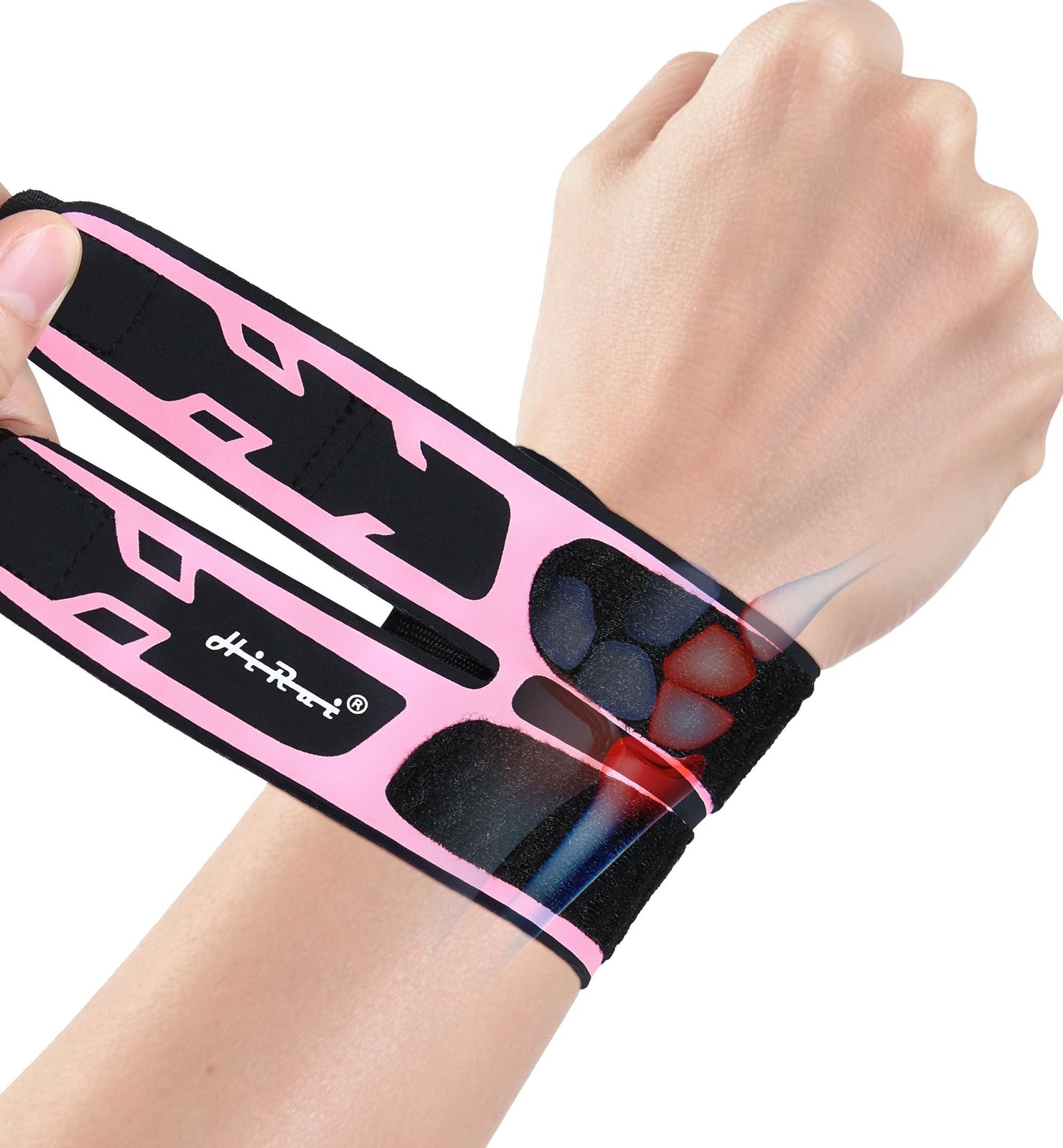 HiRui Wrist Brace Wrist Wrap for TFCC Tears, Ultra-thin Compression Wrist Str...