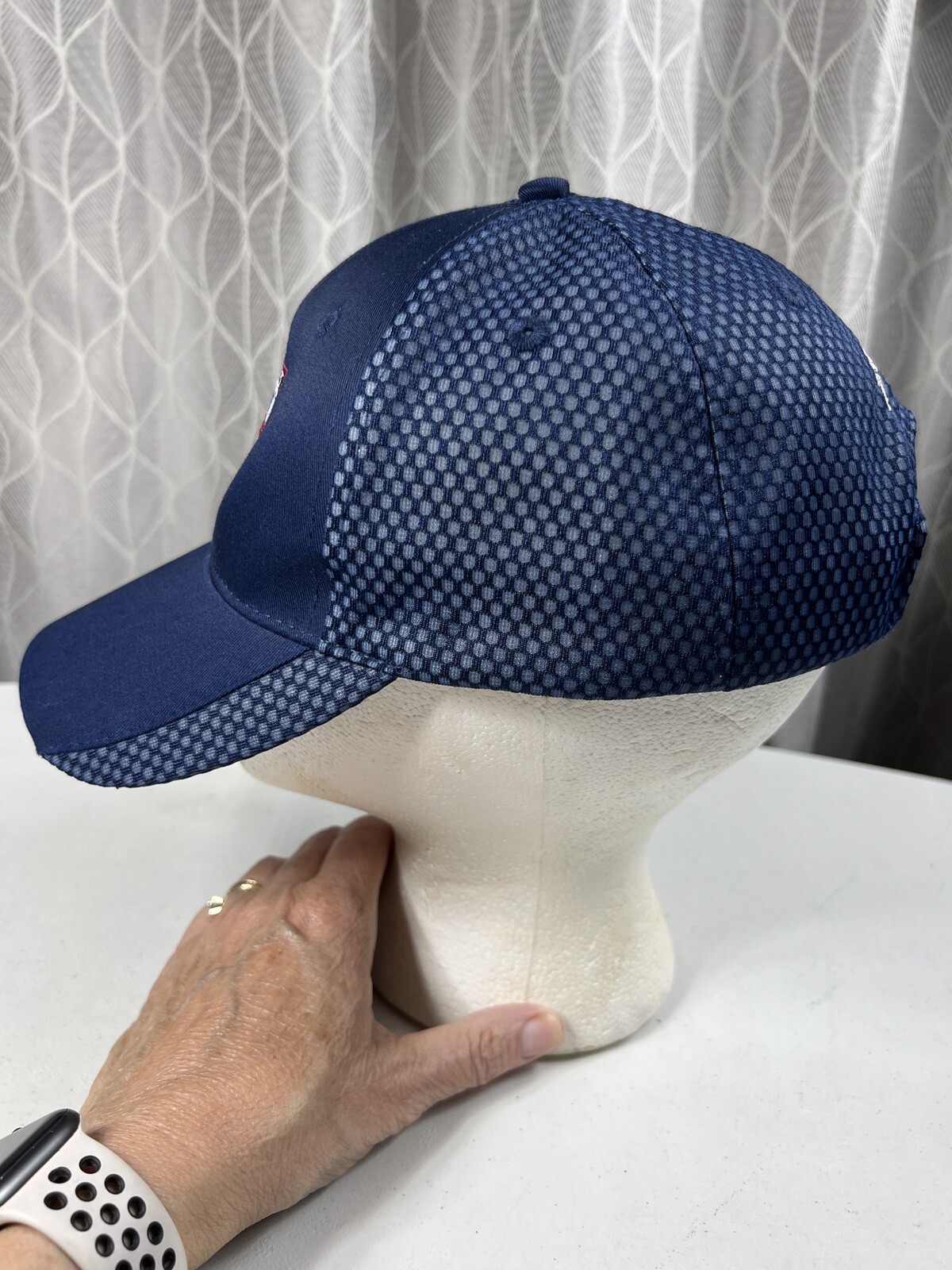Win for Warriors Foundation Hat/Cap Navy Blue Embroidered Shield Logo RWB AdjEUC
