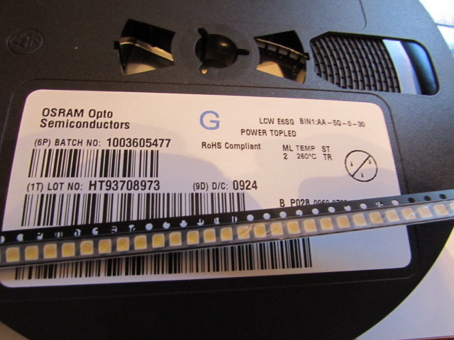 LCWE6SG OSRAM Power TOPLED Warm White LED PLCC-4 (Quantity: 50 Pieces) U.S.A.