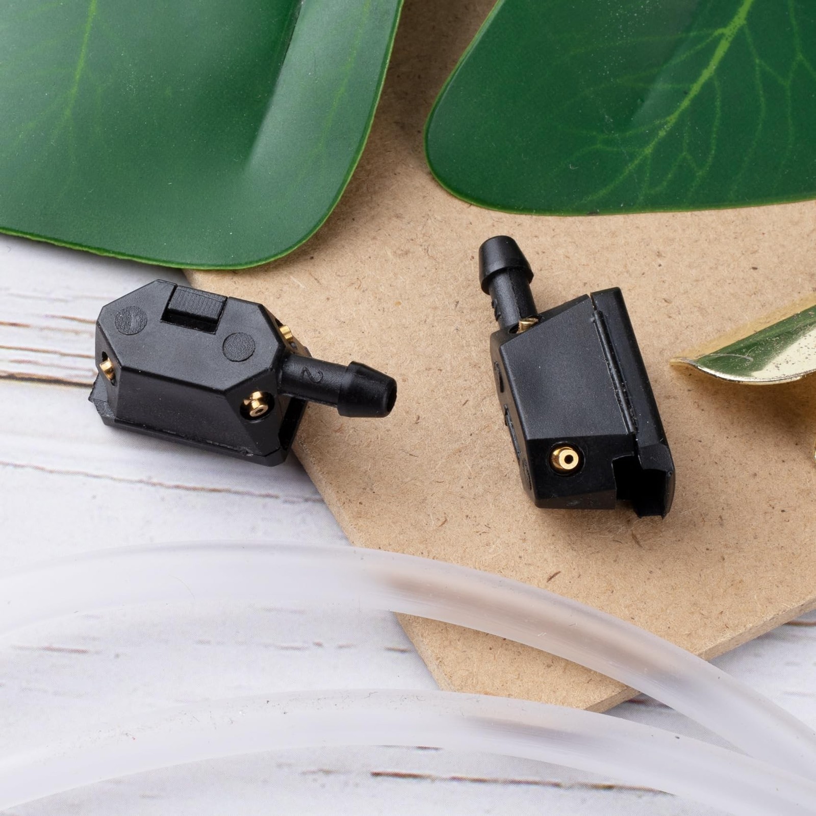 2pcs Adjustable Windshield Washer Nozzles, 3-Way Universal Aimable Car Front ...