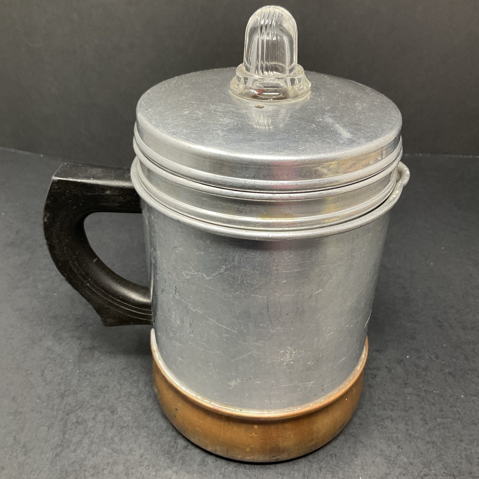 Vintage Armorware Copperclad Aluminum Percolator Taunton Massechusets