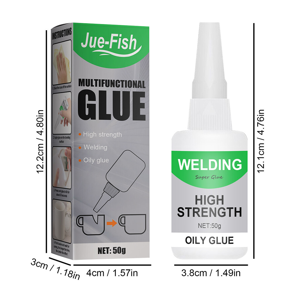 Jue-Fish Glue, 50ML Welding High-Strength Oily Glue, Multifunctional Oily Glue