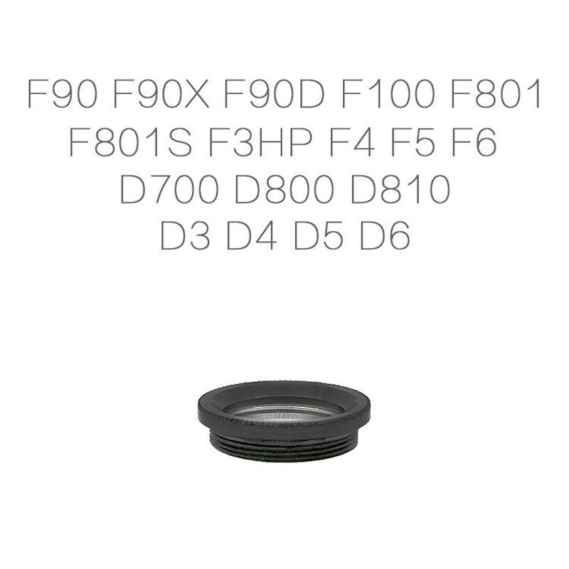 Camera Finder Eyepiece Plano Lens w/Metal Ring for F100 F90 F801 F3HP F4 F5 F6