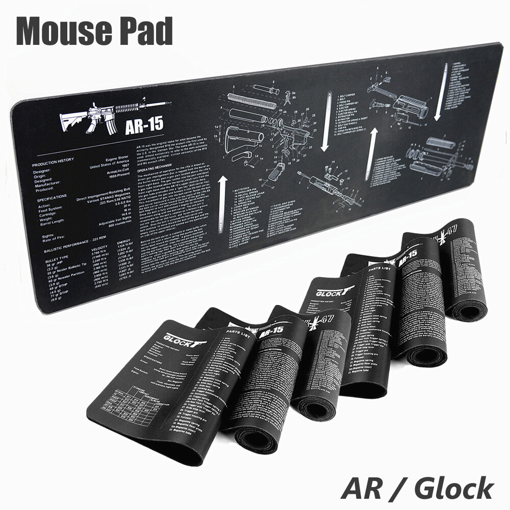 Universal Gun Cleaning Mat For Glock AR 1911 Armorers Bench Mat Mouse Mat