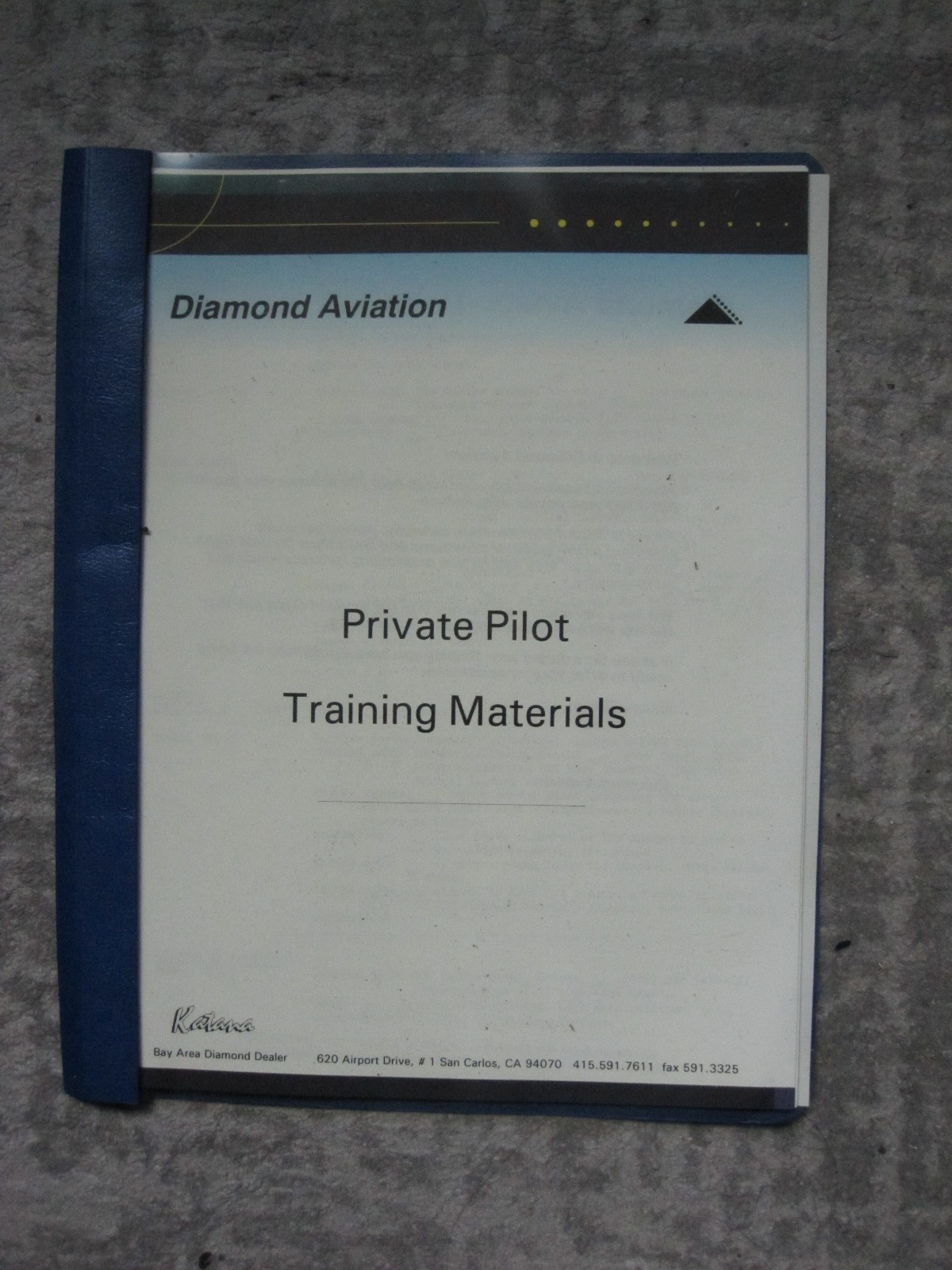 Diamond Aviation Private Pilot Training Materials