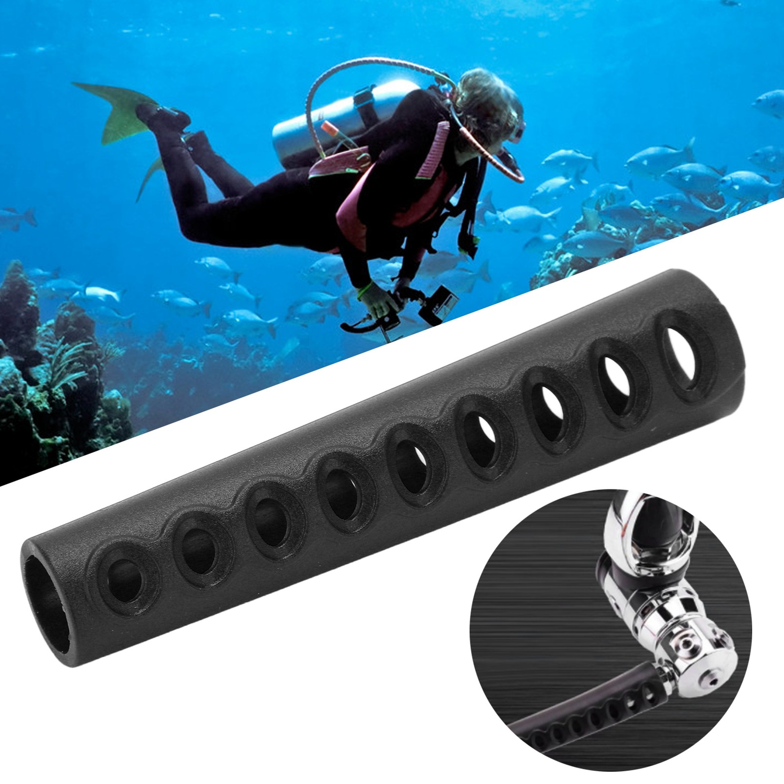 Long Regulator Hose Protector Scuba Diving Vented Regulator Hose Protector