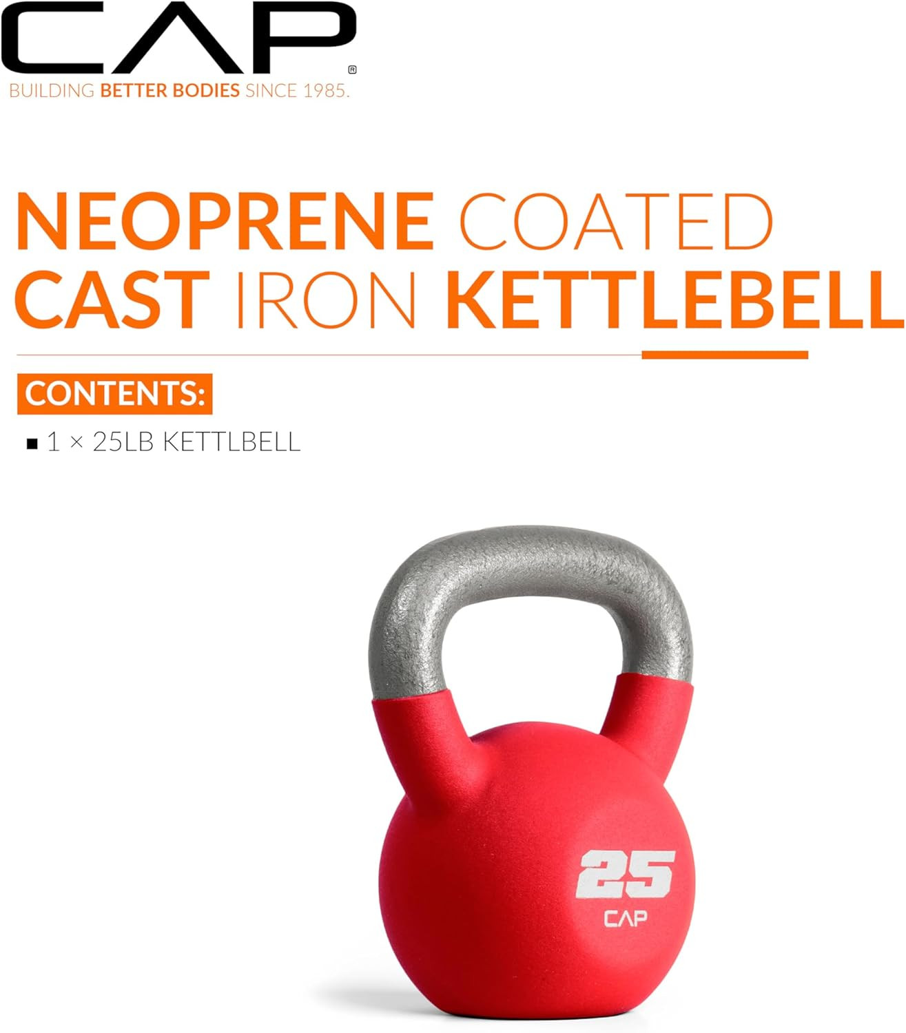Cast Iron Kettlebell - Coated Options, Singles and Sets, Multiple Weight Choices