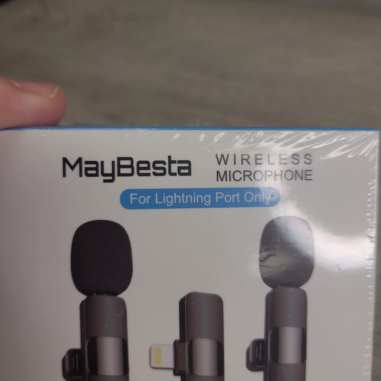 MayBesta Wireless Microphone Black iPhone Lightning Streaming NEW SEALED