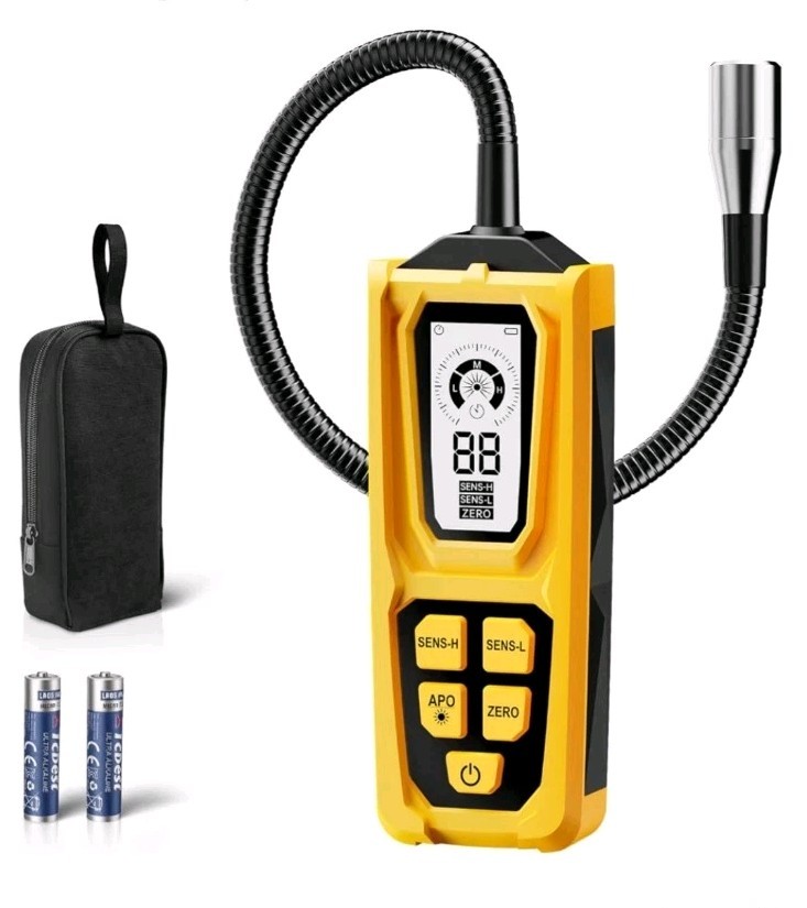 Natural Gas Leak Inspection Tool - Handheld Combustible Gas Sniffer With 11-inch