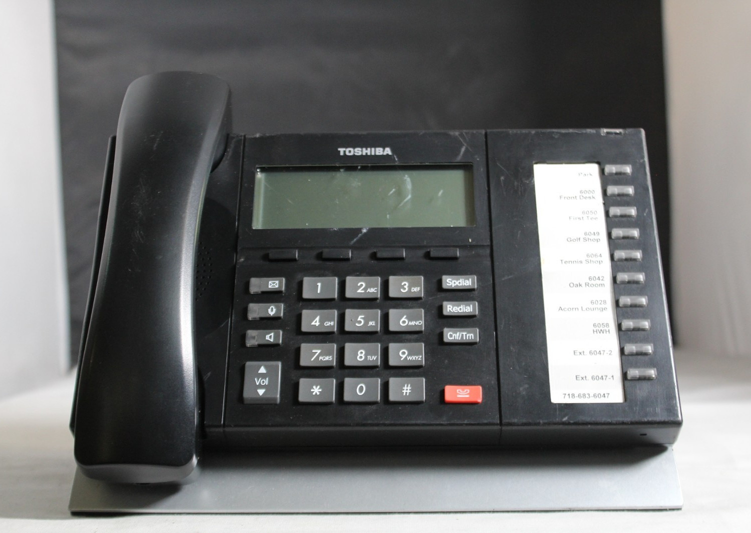 Lot of 2 Toshiba DP5022-SD IP Office Phones w/ Handsets & Stands