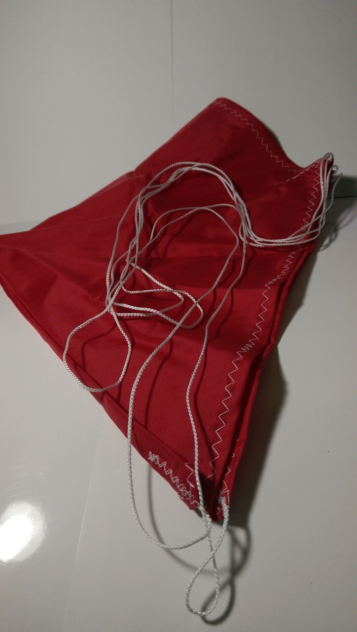 Top Flight Parachute Rip Stop Nylon 24" Red TOP-PAR-24 Red