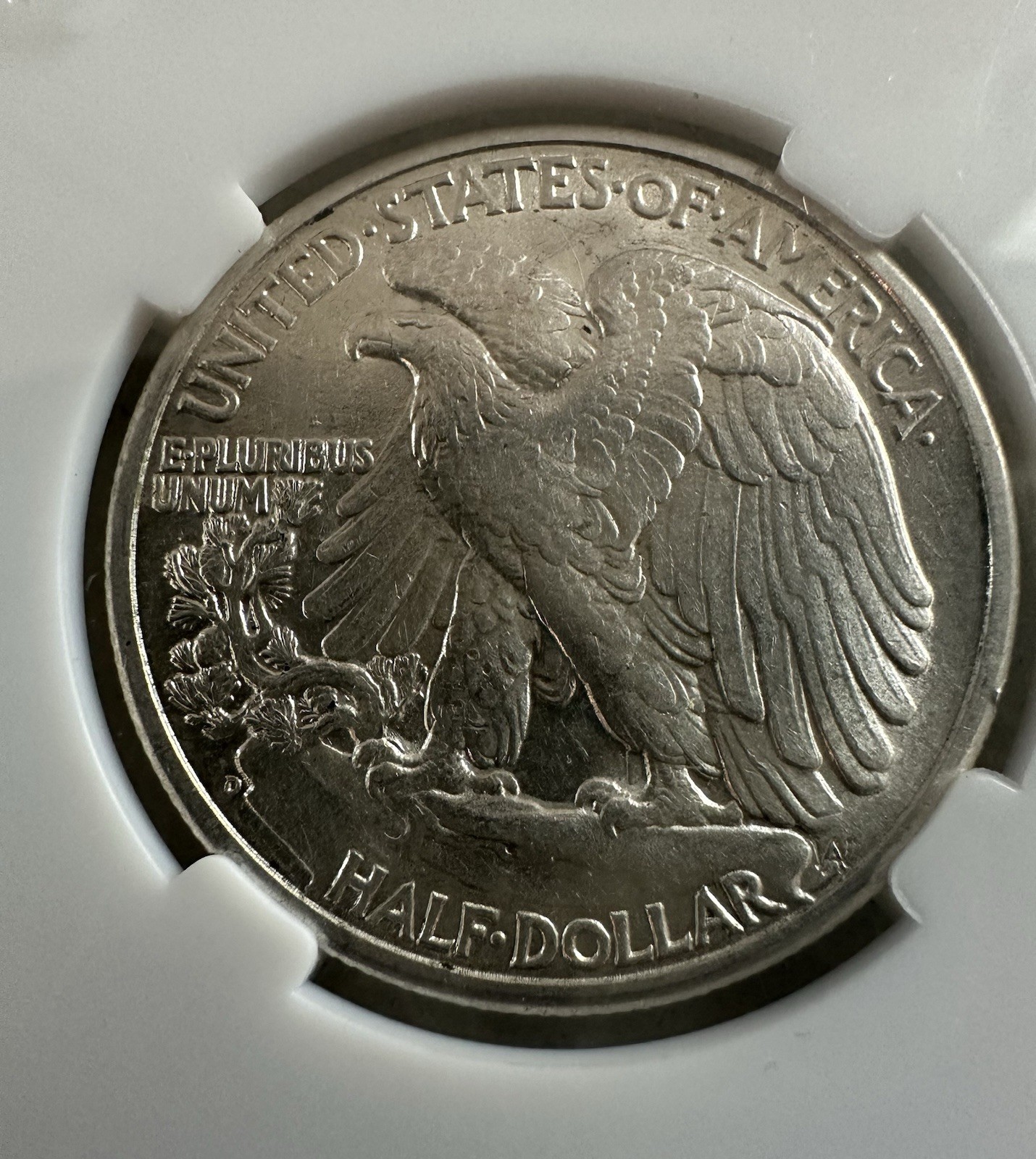 1944 Walking Liberty Half Dollar. Very fine grade.