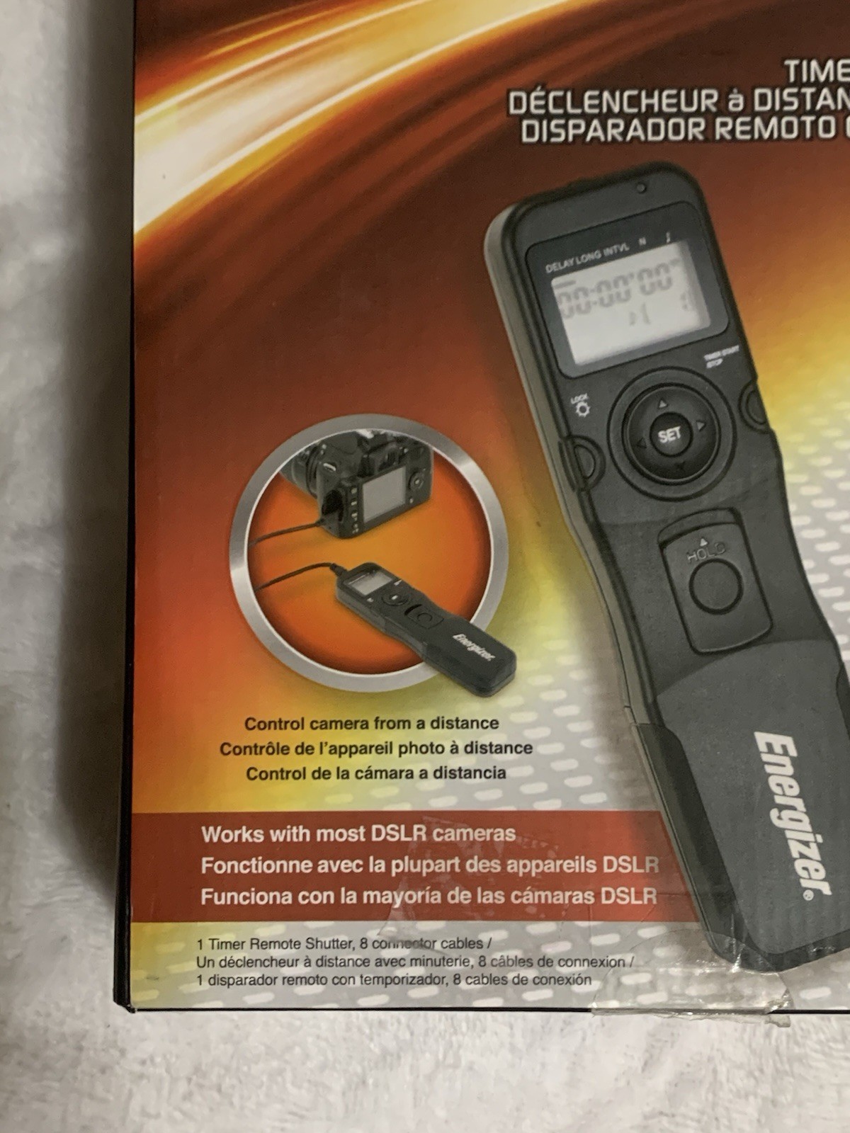 Energizer, Timer Remote Shutter, Works With Most DSLR Cameras, New