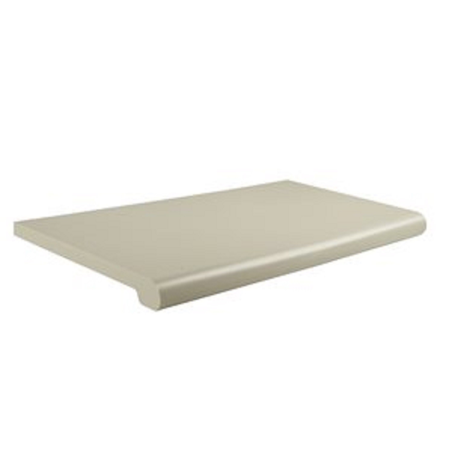13''x 48"Injection Molded Bullnose Shelves- Almond  Set of 4