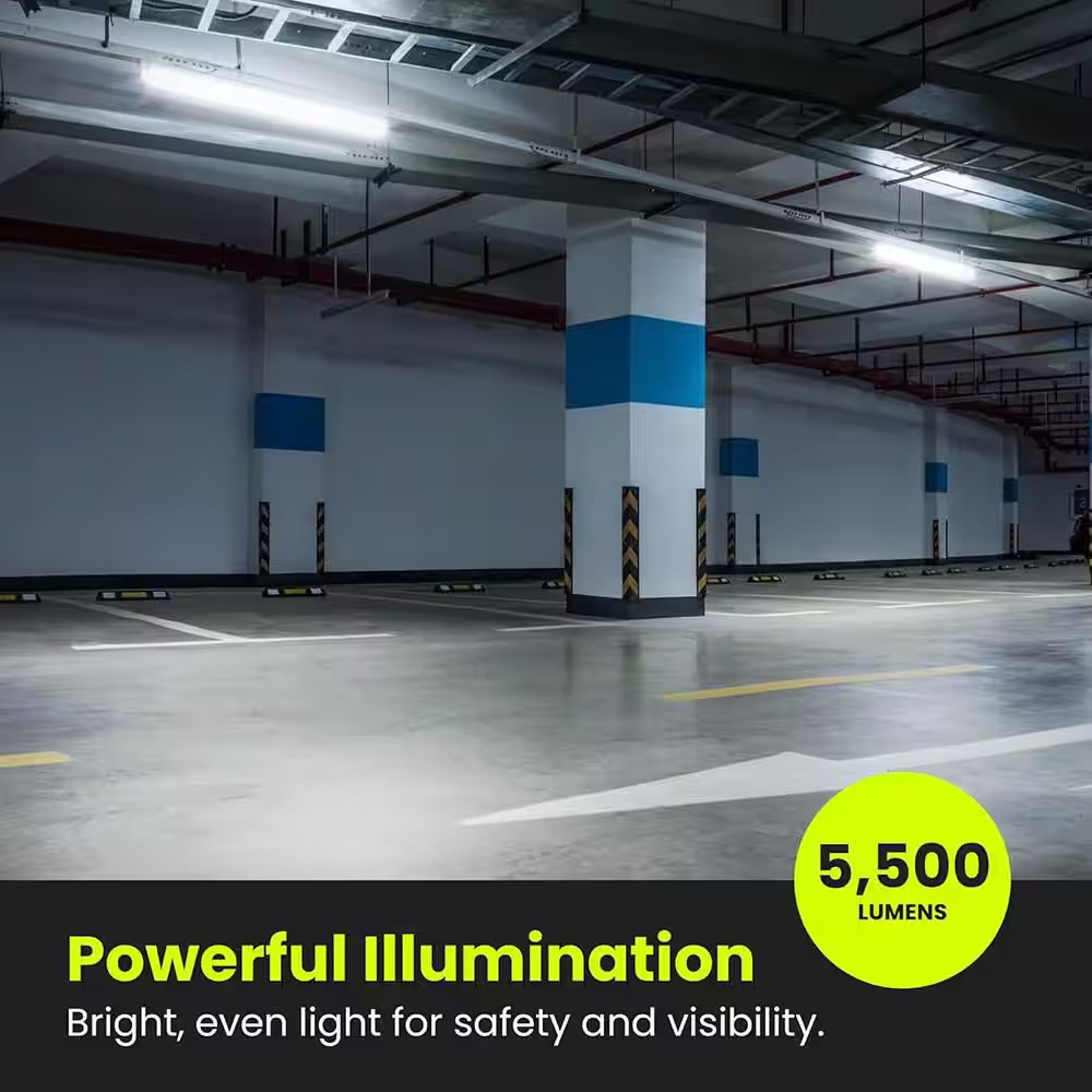 4 Ft. 5500 Lumens Treadplate Shop Light