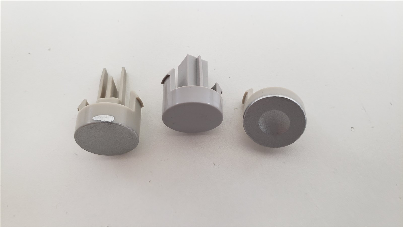 OEM Replacement Nintendo Gamecube - Power, Reset, Open Button Set Silver (3Pcs.)
