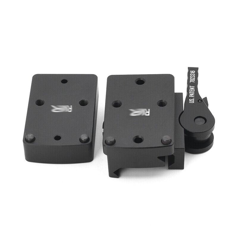 Weapon Red Dot Sight Mount QD Auto Lock Riser Mount For RMR Base Picatinny Rail