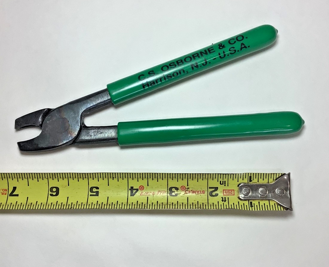 Used- C.S. Osborne 1440-A Hog Ring Upholstery Leatherwork Plier No Spring 6-3/4"