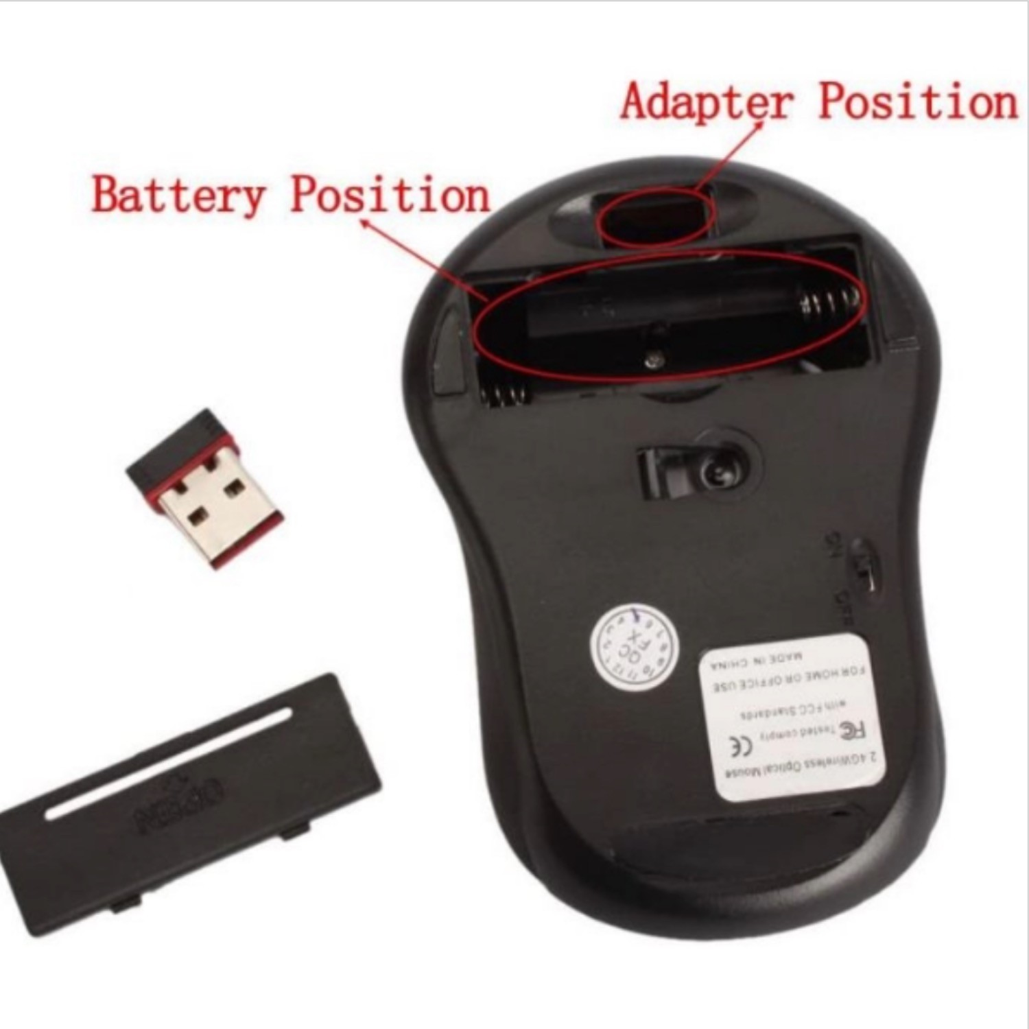 SANOXY Wireless Optical Precision Mouse Red