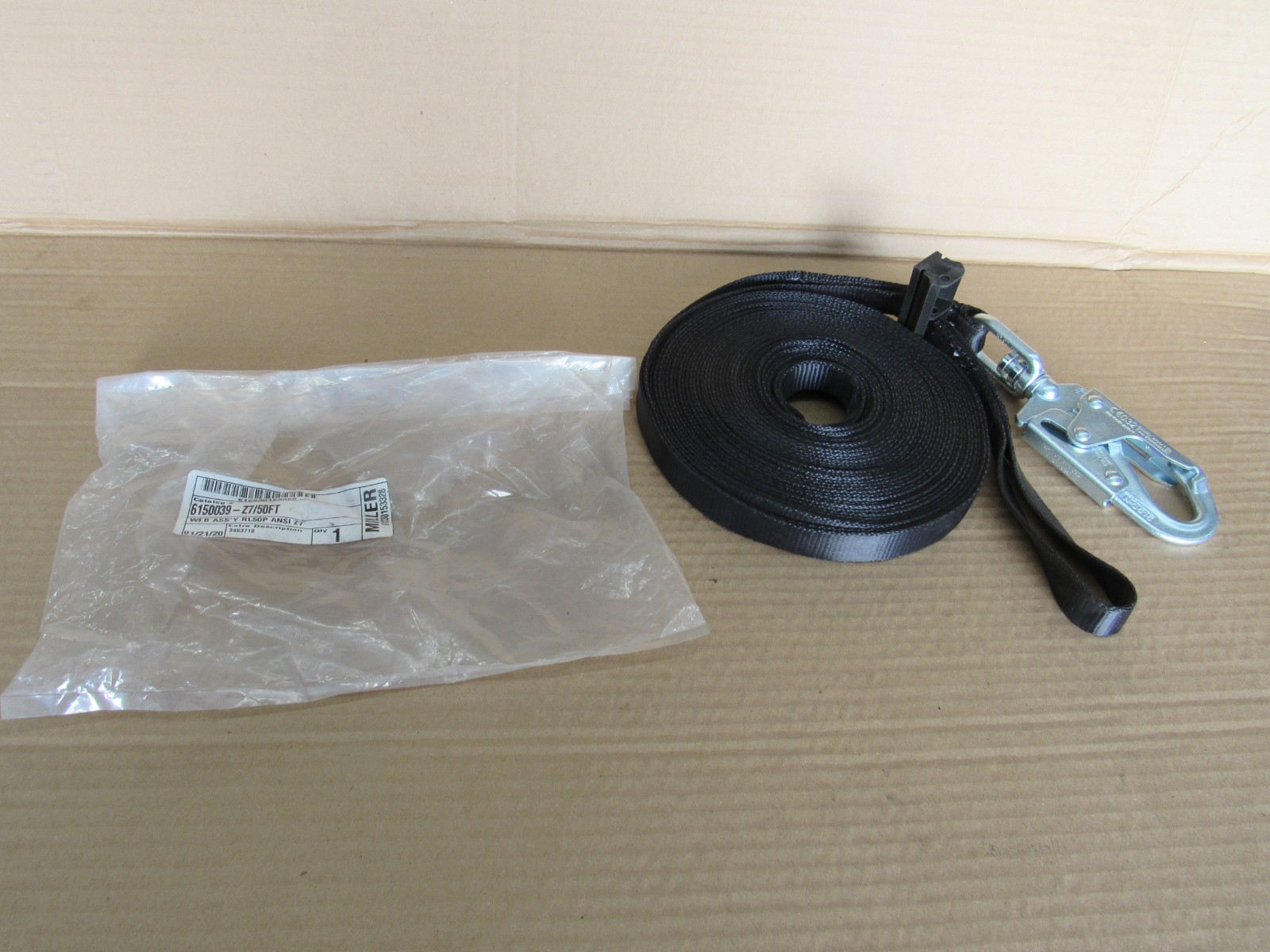 Miller 6150039-Z7/50FT 6150039 Z7 lifeline web assembly honeywell MightyLite