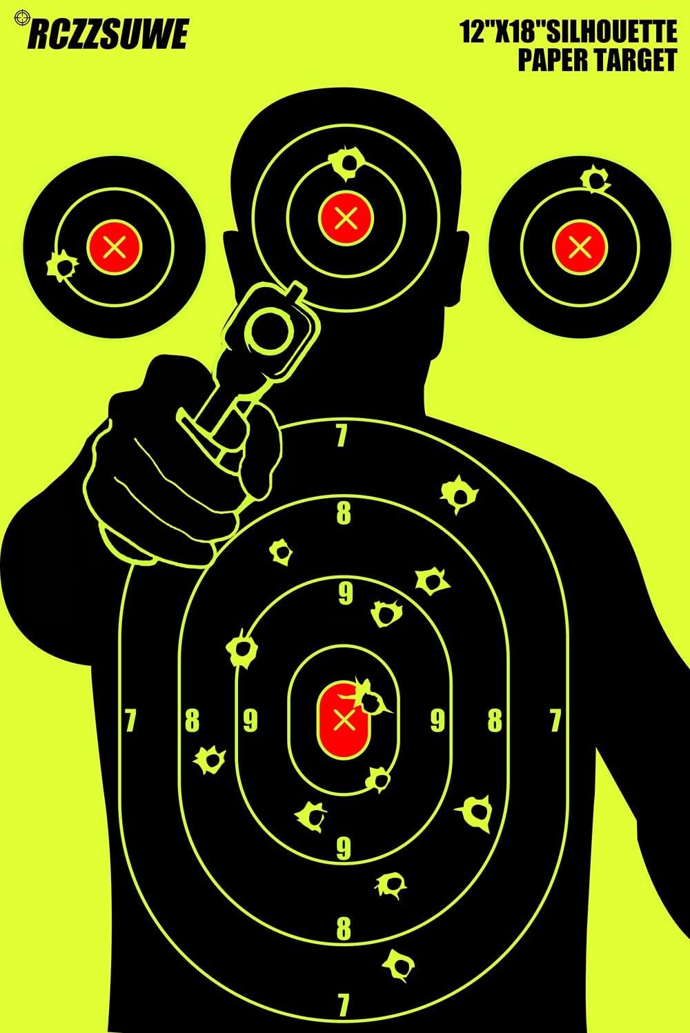 12x18 Inch Self-Adhesive Splatter Shooting Targets - Peel & Stick Paper Target w