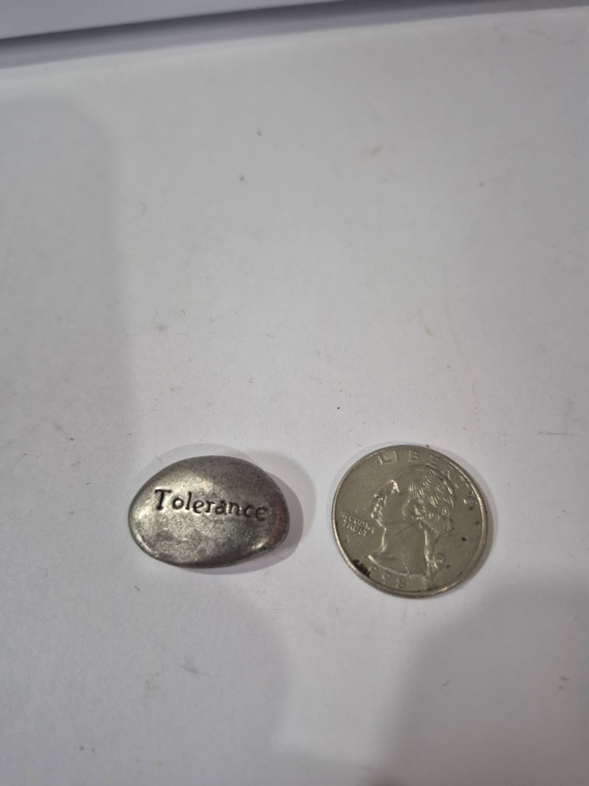 Tolerance Blessing Pocket Charm, Pewter TT20