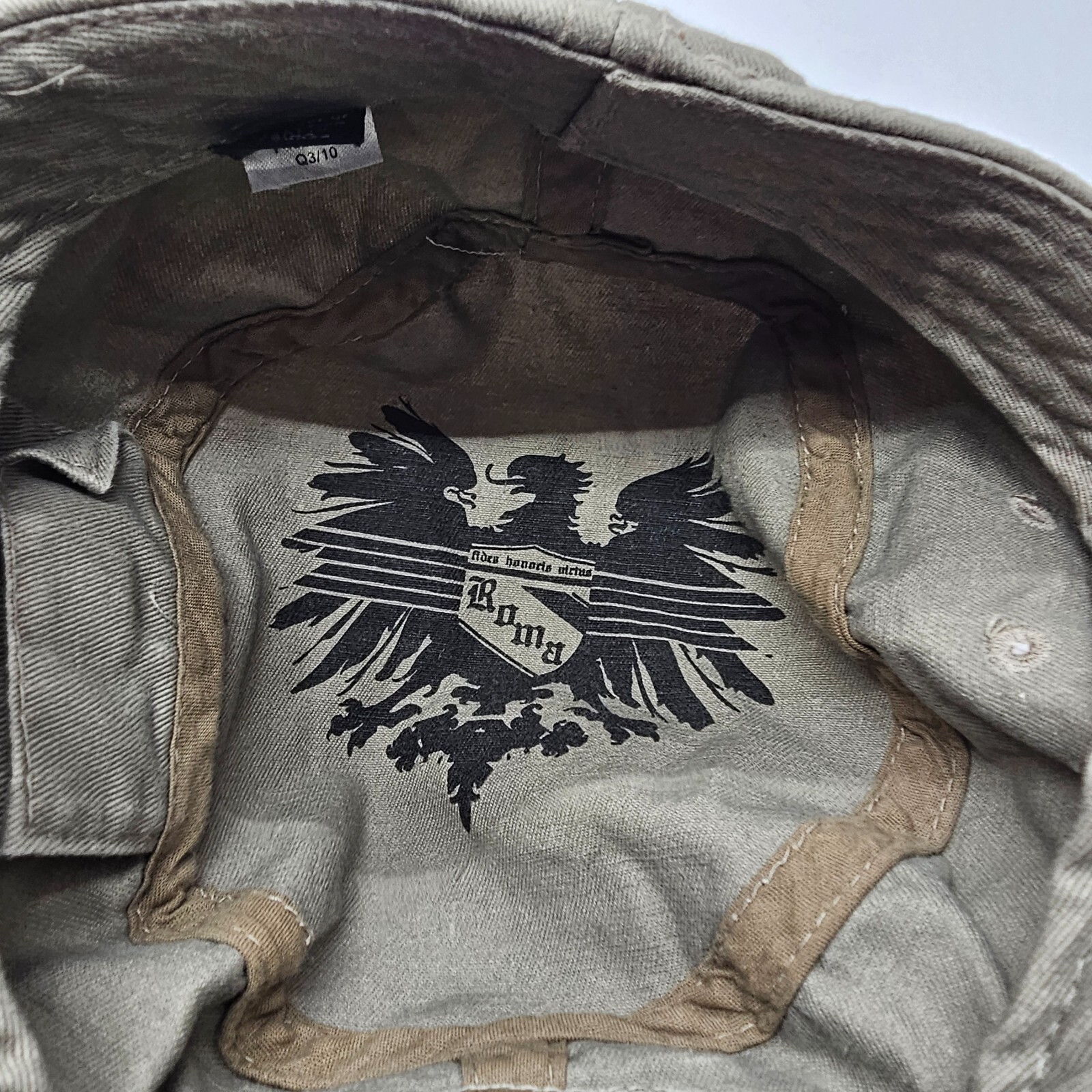Fides Honoris Virtus Hat Army Cap With Interior Pocket 6-3/4